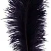 Overig Baret Struisvogelveer Zwart 60-70cm -Decoratie Verkoopwinkel baret struisvogelveer zwart 60 70cm