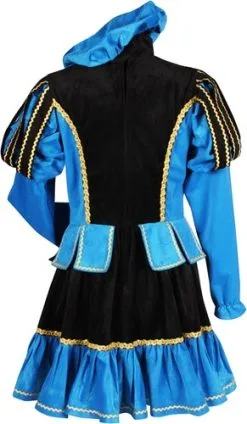 Overig Pietenpak Murcia Zwart/Turquoise Voor Dames -Decoratie Verkoopwinkel dames pietenpak murcia zwart pink achterkant