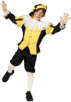 Overig Geel-Zwart Pietenpakje Kind Luxe