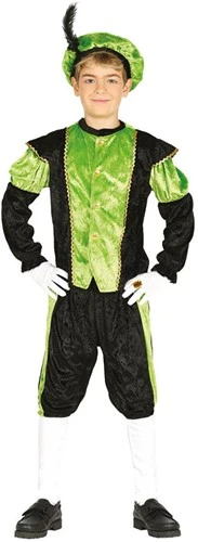 Overig Kinder Pietenpakje (Groen/Zwart)