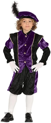Overig Kinder Pietenpakje (Paars/Zwart)