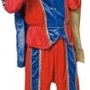 Overig Kostuum Zwarte Piet Blauw/Rood Luxe (met Cape) 1 Overig Kostuum Zwarte Piet Blauw/Rood Luxe (met Cape) -Decoratie Verkoopwinkel kostuum zwarte piet blauw rood luxe met cape
