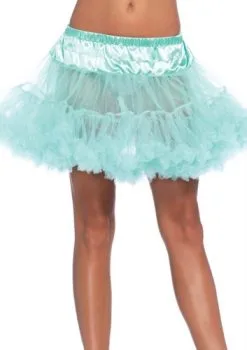LEG AVENUE Luxe Mint Groene Petticoat (2 Lagen)
