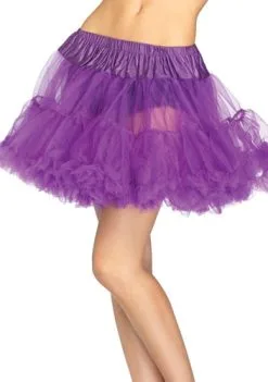 LEG AVENUE Luxe Paarse Petticoat (2 Lagen)