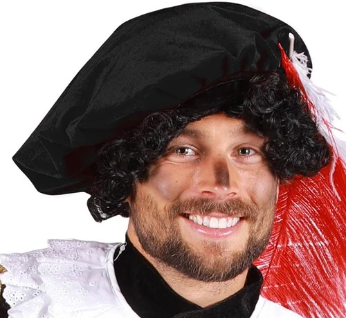 Overig Luxe Pietenmuts Zwart - Polyester 3 Overig Luxe Pietenmuts Zwart - Polyester