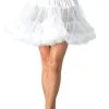 LEG AVENUE Luxe Witte Plus Size Petticoat (2 Lagen) -Decoratie Verkoopwinkel luxe witte plus size petticoat 2 lagen