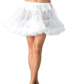 LEG AVENUE Luxe Witte Plus Size Petticoat (2 Lagen)
