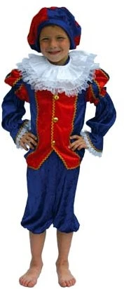 Overig Luxe Zwarte Piet Kind Blauw/Rood