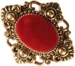 Overig Ovaal Gouden Baretspeld Met Versieringen