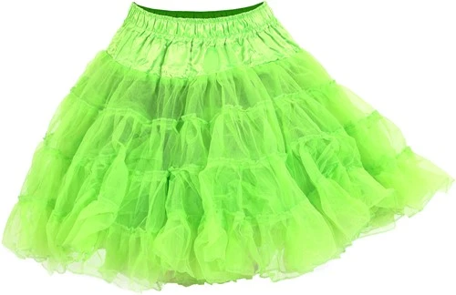 Overig Petticoat Neon Groen Luxe (2 Laags) 3 Overig Petticoat Neon Groen Luxe (2 Laags)