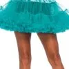 LEG AVENUE Petticoat Teal Groen Luxe (2 Laags) -Decoratie Verkoopwinkel petticoat teal groen luxe 2 laags