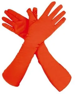 Overig Piet Handschoenen Lang Oranje (45cm)