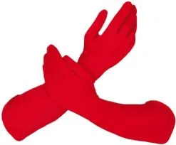 Overig Piet Handschoenen Lang Rood (45cm)