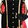 Overig Pietenkostuum Fluweel Madrid Met Cape Zwart-Rood -Decoratie Verkoopwinkel pietenkostuum fluweel madrid met cape zwart rood