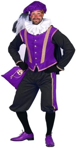 Overig Pietenpak Amsterdam Luxe Paars-Zwart