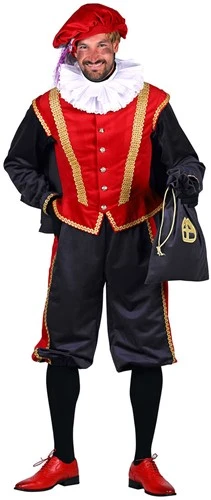 Overig Pietenpak Amsterdam Luxe Rood-Zwart