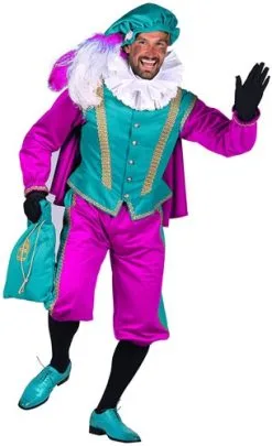 Overig Pietenpak Amsterdam Luxe Turquoise-Pink