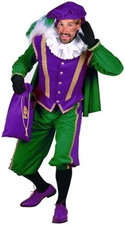 Overig Pietenpak Amsterdam Luxe Paars-Groen -Decoratie Verkoopwinkel pietenpak amsterdam paars groen luxe 1