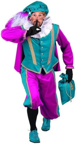 Overig Pietenpak Amsterdam Luxe Turquoise-Pink -Decoratie Verkoopwinkel pietenpak amsterdam turquoise pink luxe 1