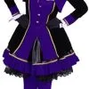 Overig Pietenpak 'Graciosa' Voor Dames Paars/Zwart -Decoratie Verkoopwinkel pietenpak apos graciosa apos voor dames paars zwart