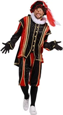 Overig Zwarte Pietenpak Bilbao Zwart/Rood -Decoratie Verkoopwinkel pietenpak bilbao zwart rood 2