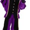 Overig Pietenpak Carlos Fluweel Polyester Paars/Zwart -Decoratie Verkoopwinkel pietenpak carlos fluweel polyester paars zwart