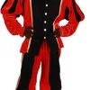 Overig Pietenpak Carlos Fluweel Polyester Rood/Zwart -Decoratie Verkoopwinkel pietenpak carlos fluweel polyester rood zwart