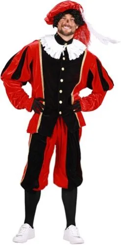 Overig Pietenpak Carlos Fluweel Polyester Rood/Zwart