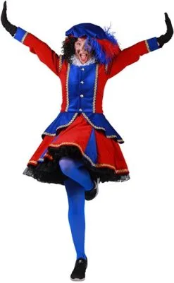 Overig Pietenpak Madrid Rood/Blauw Voor Dames