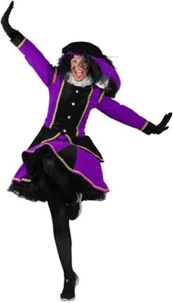 Overig Pietenpak Madrid Zwart/Paars Voor Dames