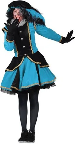 Overig Pietenpak Madrid Zwart/Turquoise Voor Dames