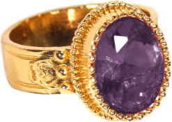 Overig Ring Sinterklaas Goud/Paars Luxe