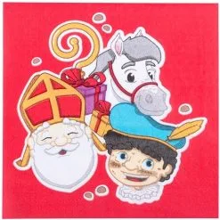 Overig Sint & Piet Servetten 33x33cm - 12st.