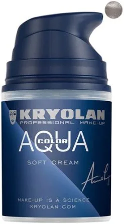 Softcream 50ml Kryolan Silver Aquacolor