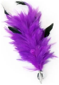 Overig Paarse Buigbare Verenpluim Met Speld En Clip (30 Cm) -Decoratie Verkoopwinkel verenpluim paars 30cm buigbaar met speld en clip 2