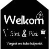 Overig Welkom Sint & Piet Deco Huisje (21x30cm) -Decoratie Verkoopwinkel welkom sint piet deco huisje 21x30cm