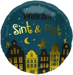 Overig Welkom Sint & Piet Folieballon Sinterklaas - 45cm