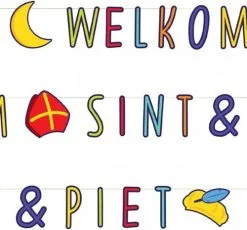 Overig Welkom Sint & Piet Letterslinger - 285cm