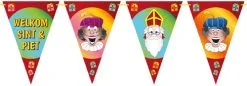 Overig Welkom Sint & Piet Punt Vlaggenlijn Karton (6m)