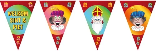 Overig Welkom Sint & Piet Vlaggenlijn - 10m 3 Overig Welkom Sint & Piet Vlaggenlijn - 10m