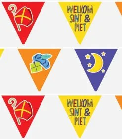 Overig Welkom Sint & Piet Vlaggenlijn - 6m