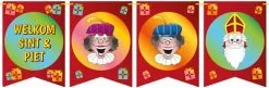Overig Welkom Sint & Piet Vlaggenlijn Vaandel Karton (6m)