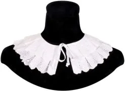 Overig Zwarte Pieten Kraag Benidorm Luxe Wit