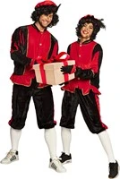 Overig Zwarte Pietenkostuum Voor Volwassenen Zwart Met Rood 10 Overig Zwarte Pietenkostuum Voor Volwassenen Zwart Met Rood - Afbeelding 8