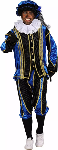 Overig Zwarte Pietenpak Bilbao Zwart/Blauw