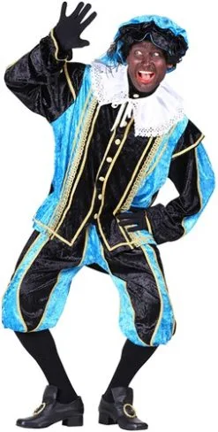 Overig Zwarte Pietenpak Bilbao Zwart/Turquoise