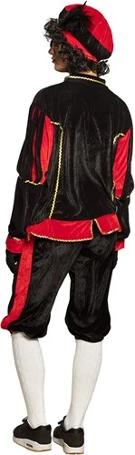 Overig Zwarte Pietenkostuum Voor Volwassenen Zwart Met Rood 5 Overig Zwarte Pietenkostuum Voor Volwassenen Zwart Met Rood - Afbeelding 3