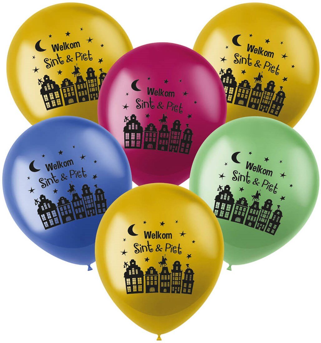 Decoratie Verkoopwinkel 31 Decoratie Verkoopwinkel -Decoratie Verkoopwinkel ballonnen sinterklaas welkom sint piet 6st 33cm